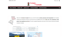 Desktop Screenshot of contestsincanada.com